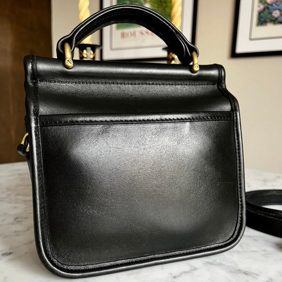 *RARE* Vintage Coach Black Winnie Bag 9023 Made in USA - Picture 4 of 16